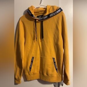 Hollister Mustard Hoodie with Black Details